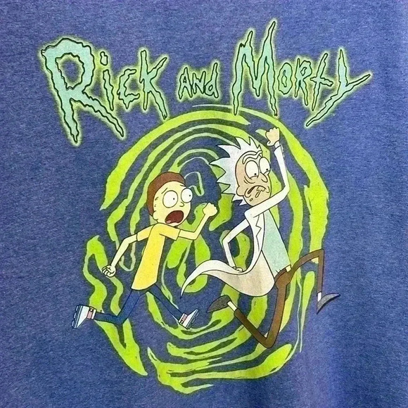 Rick and Morty Graphic Adult Large Cotton T-Shirt Cartoon Men's Women's  Funny - Picture 3 of 5